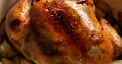 French Roast Chicken with Herb Butter and Potatoes