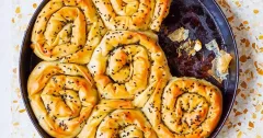 Spinach and Feta Filo Spiral Pie