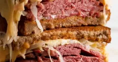 Classic Reuben Sandwich with Pastrami and Russian Dressing
