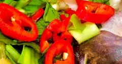 Canh chua bông chuối khô cá tra dân dã