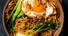 Crispy Chili Oil Egg Noodles