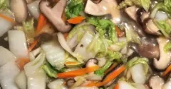 Stir-Fried Napa Cabbage with Shiitake Mushrooms