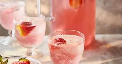 Sparkling Strawberry & Elderflower Rosé Punch