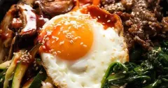 Authentic Korean Bibimbap with Marinated Beef