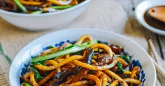 Shanghai Fried Udon Noodles with Pork