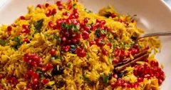Saffron Jewelled Rice Pilaf with Fruit and Nuts