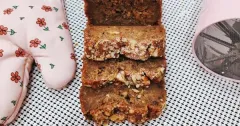 Moist Banana Oat Loaf Cake
