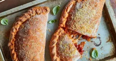 Chorizo, Rocket and Preserved Lemon Calzones