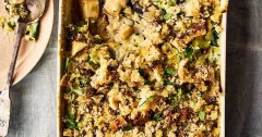 Creamy Celeriac and Cauliflower Bake