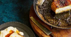 Whole Roasted Celeriac with Creamed Celeriac and Gravy