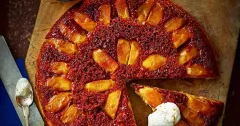 Baked Upside-Down Apple Buttermilk Pancake