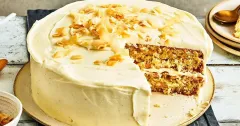 Moist Coconut Layer Cake with Cream Cheese Frosting