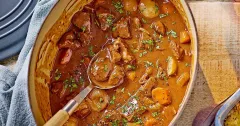Rich and Hearty Venison Stew with Red Wine