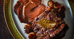 Slow-Cooker Christmas Beef Brisket with Red Wine Gravy