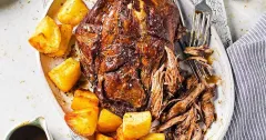 Slow-Cooker Lamb Shoulder with Red Wine Gravy