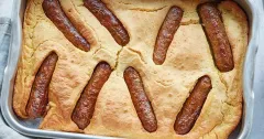 Vegan Toad-in-the-Hole with Red Onion Gravy