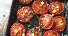 Slow-Roasted Balsamic Tomatoes with Garlic and Thyme