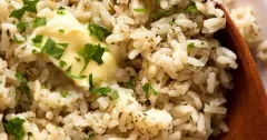 Easy Garlic Butter Seasoned Rice