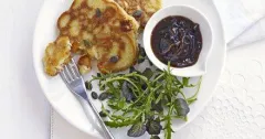 Savory Butternut Squash & Goat Cheese Pancakes