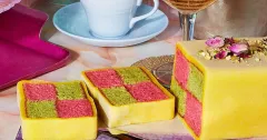 Rose and Pistachio Window Cake (Cacen Ffenest)