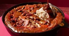 Sticky Banana, Date and Pecan Skillet Pudding