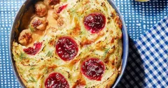 Swedish Meatball Pie with Creamy Dill Mash