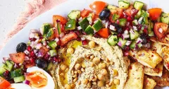 Mediterranean Hummus and Halloumi Brunch Board