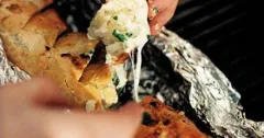 BBQ Cheesy Garlic Baguette with Taleggio