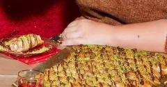 Spiced Nut and Ricotta Baklava with Dark Chocolate
