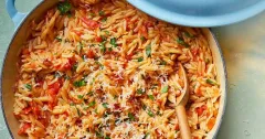 Easy One-Pot Tomato Orzo with Fresh Herbs