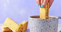 Malted Oat Shortbread Sandwich Biscuits
