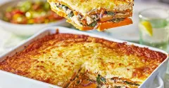 Roasted Butternut Squash and Spinach Lasagne
