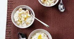 Microwave Apricot and Orange Rice Pudding