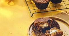 Carrot Cake Muffins with Cream Cheese Filling