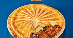 Rich Venison and Porcini Pie with Cheesy Puff Pastry