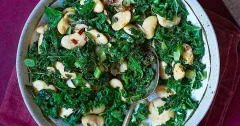Garlic and Lemon Butter Beans with Kale