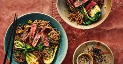 Sesame Steak and Buckwheat Noodle Bowls