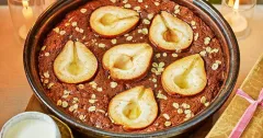 Chocolate Pear and Oat Pudding