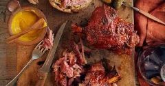 Sticky Ginger-Glazed Ham Hocks