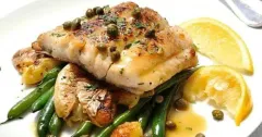 15-Minute Fish Piccata with Crispy Smashed Potatoes