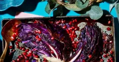 Roasted Red Cabbage with Pomegranate Molasses