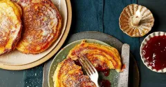 Jam-Filled Doughnut Pancakes