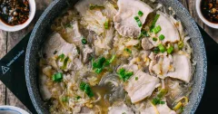 Northern Chinese Sour Cabbage Stew with Pork and Glass Noodles