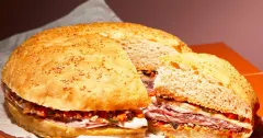 Authentic New Orleans Muffuletta Sandwich