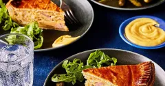 Classic Egg and Bacon Pie with Homemade Buttermilk Pastry