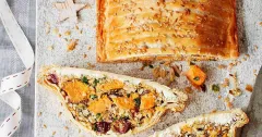 Scandinavian Goat's Cheese & Sweet Potato Coulibiac