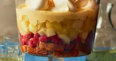 Apple, Raspberry, and Whisky Trifle