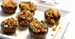 Garlic and Herb Stuffed Mushrooms with Panko