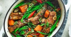 Sticky Hoisin Pork Rib Hot Pot