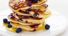 Fluffy American Blueberry Pancakes